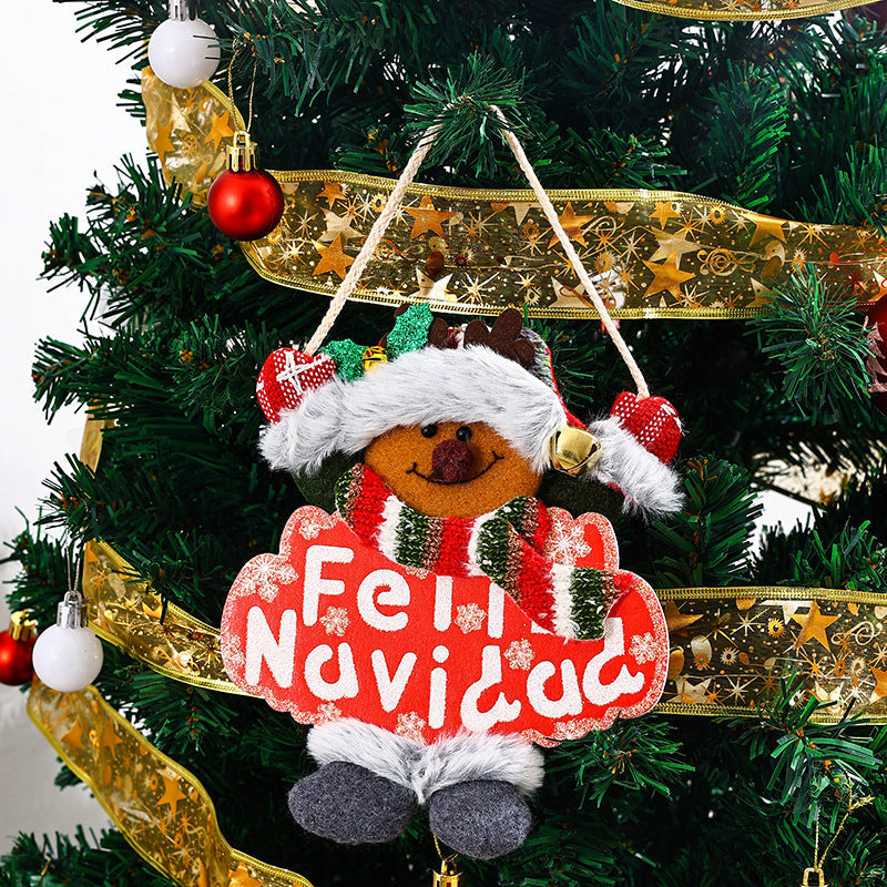 Festive Christmas tree decoration with snowman motif