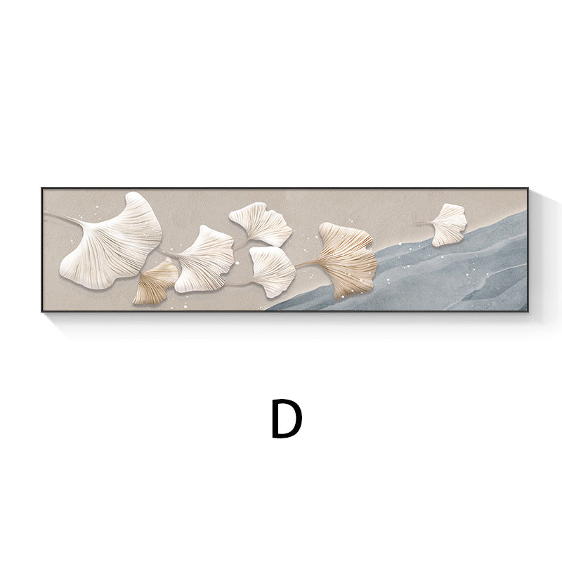 Coastal-Inspired 3D Ginkgo Leaf Wall Art