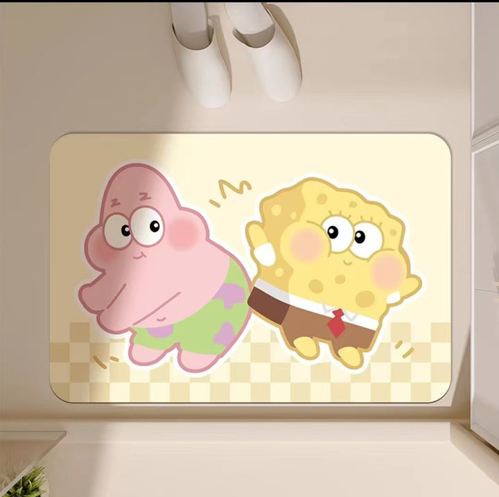 Cartoon Character Themed Bath Mat