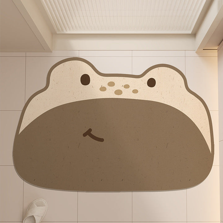 Adorable Frog-Shaped Bath Mat