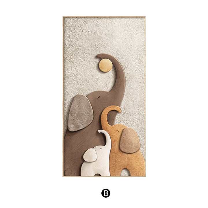 Decorative Elephant-Themed Wall Artwork