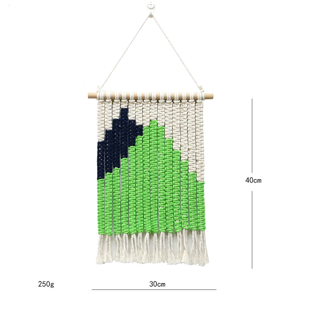 Macrame Wall Decor with Stylish Geometric Pattern