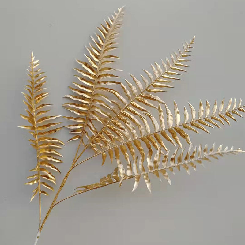 Elegant Metal Leaf Decoration