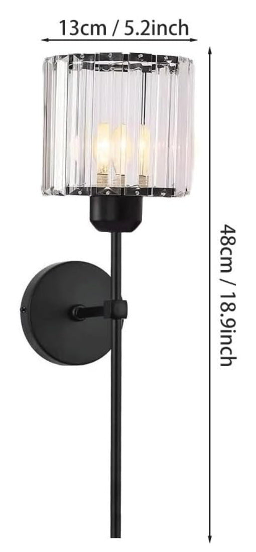 Crystal accent wall light