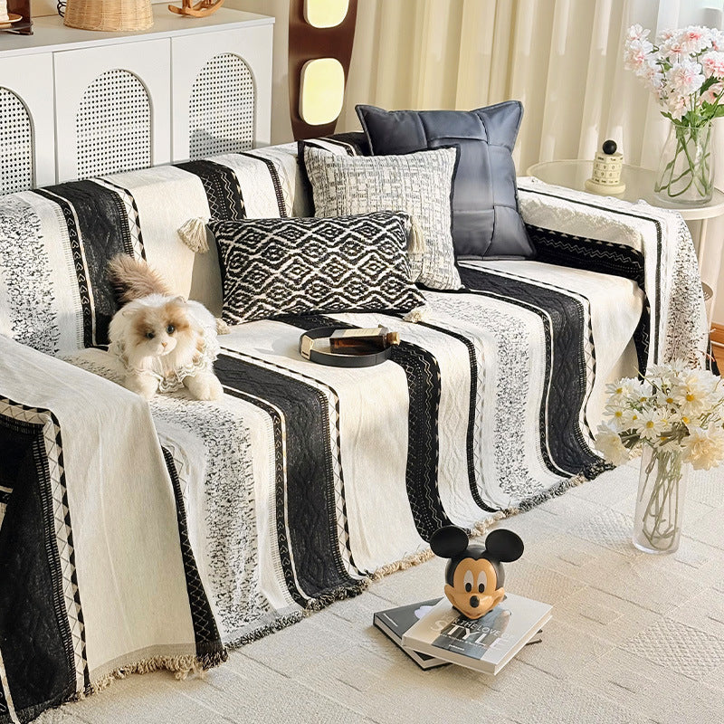 Cozy Textured Knit Throw Blanket