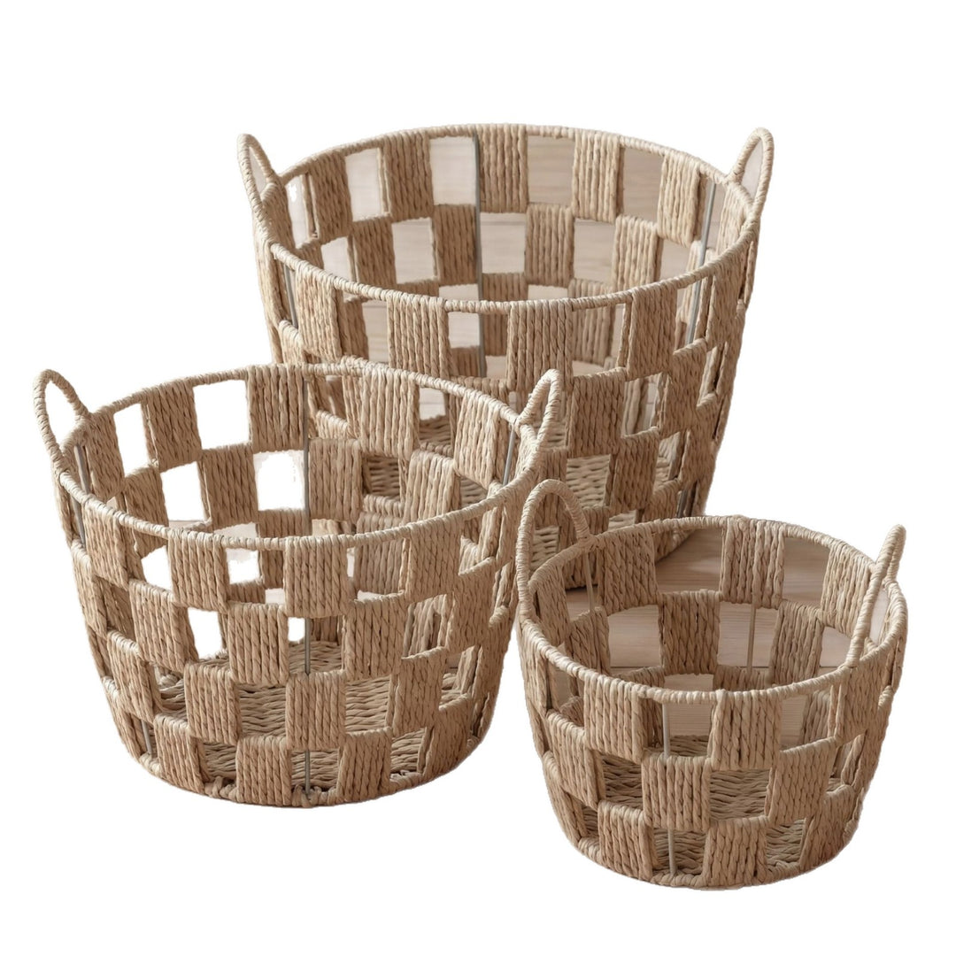 Basket set with handles