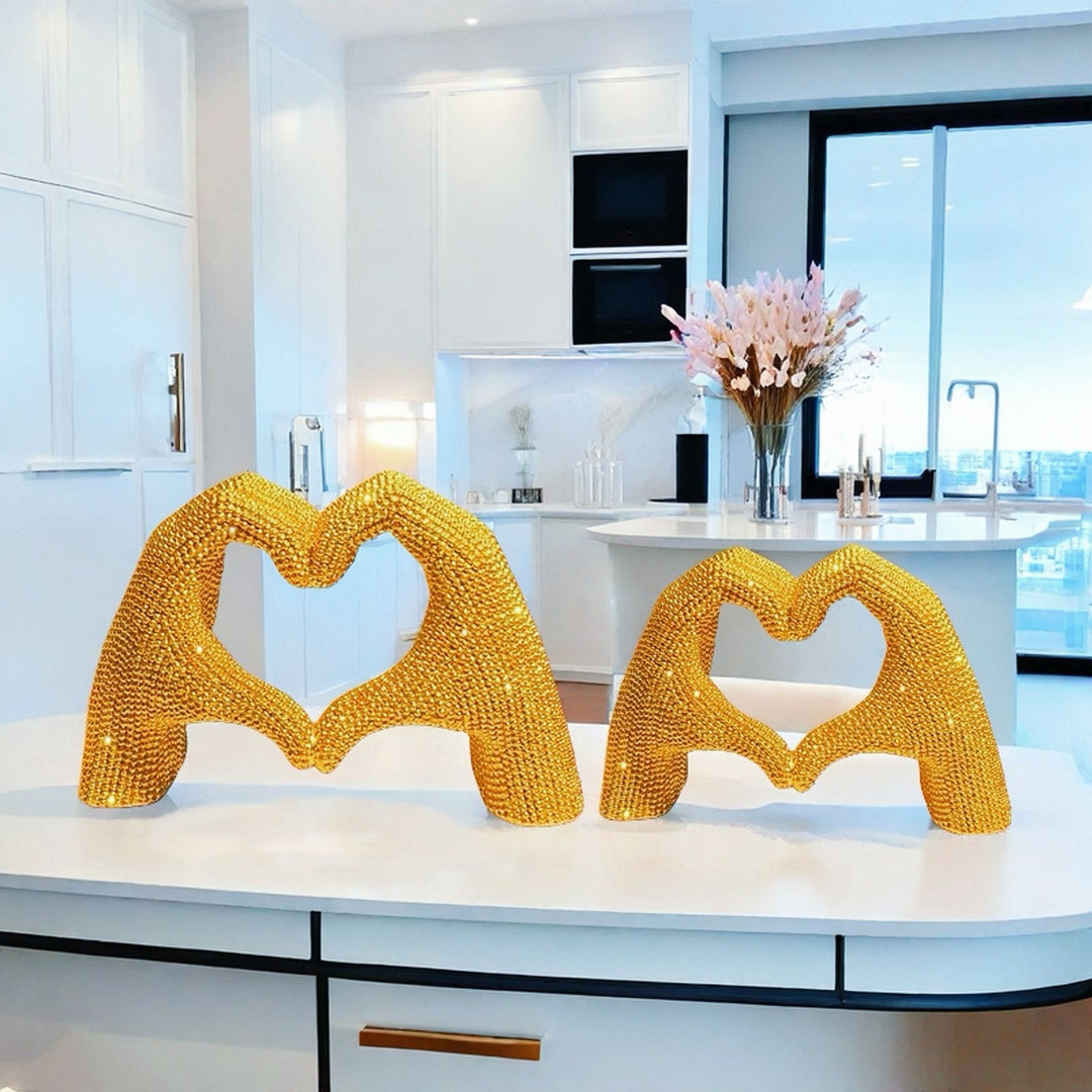 Heart Hand Sculpture