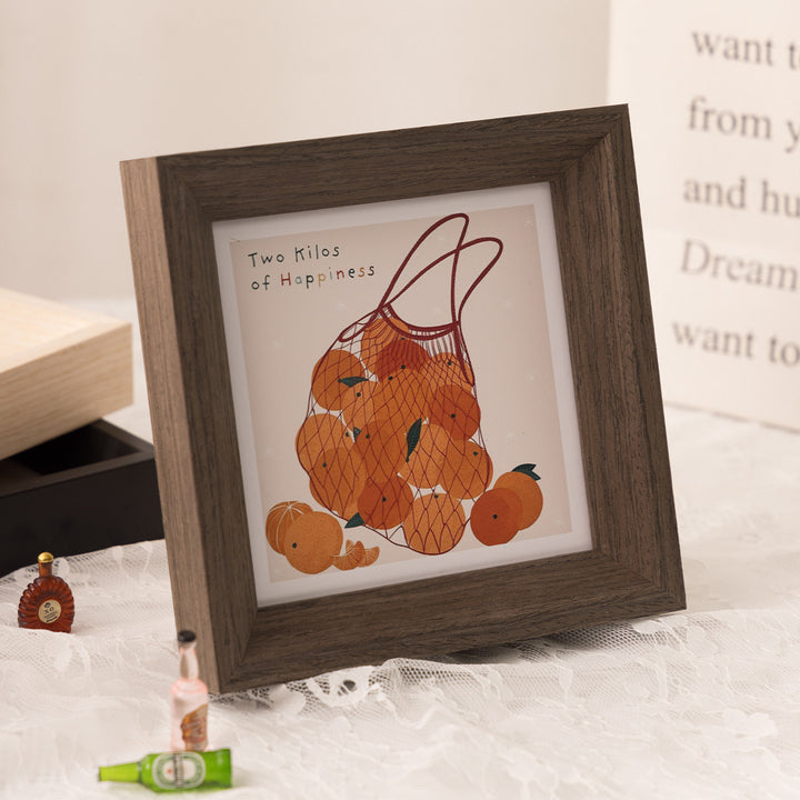 Artistic Fruit-Themed Picture Frame for Home