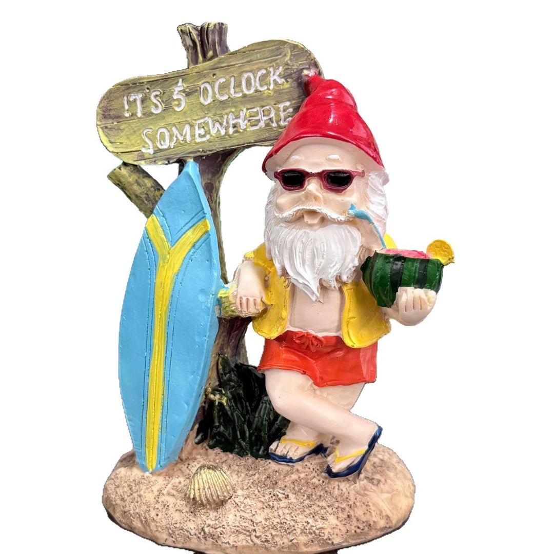 Whimsical Beach Gnome Figurine