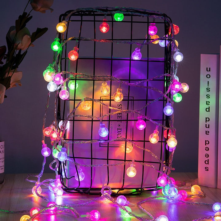 Globe LED string lights for atmospheric home decor