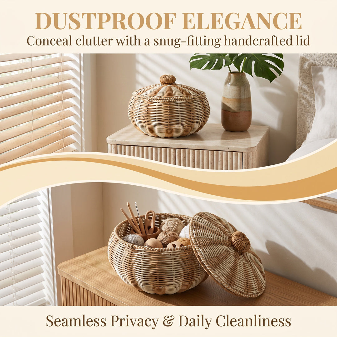 Stylish basket with lid
