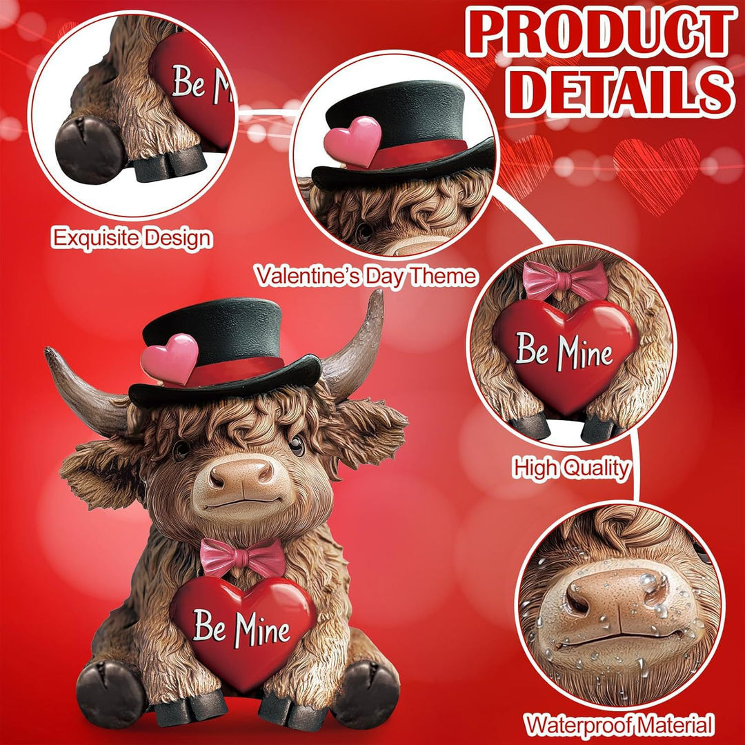 Decorative Highland Cattle Duo Stones
