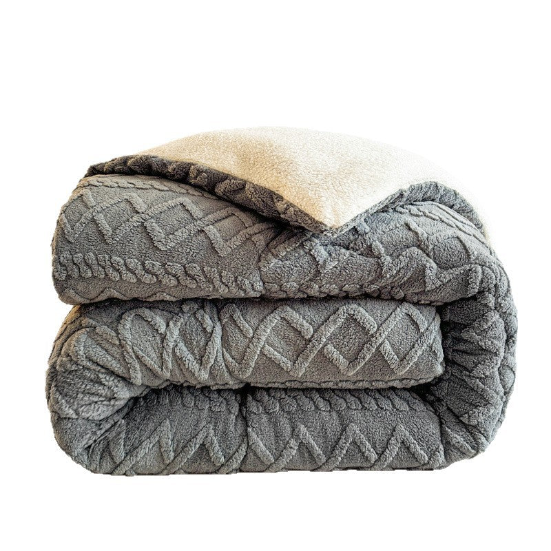 Plush Sherpa Throw Blanket