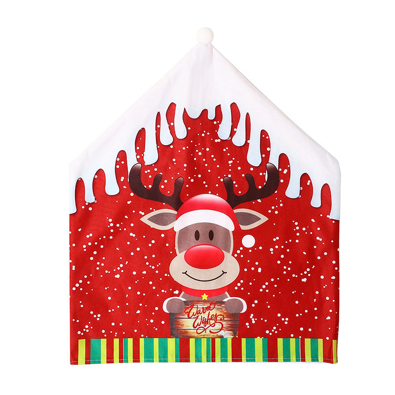 Festive cushion cover with reindeer motif