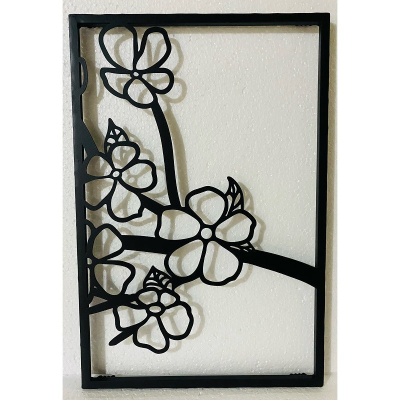 Decorative Floral Metal Wall Art Panel