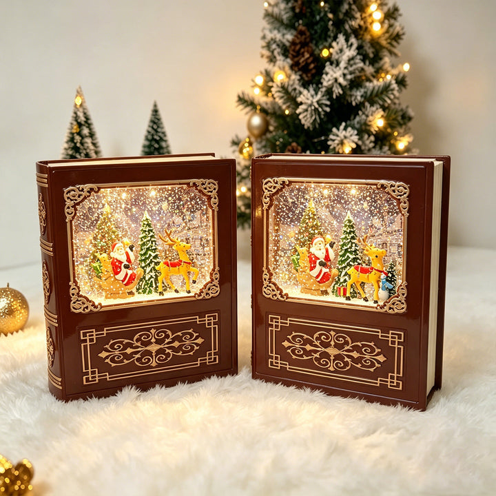 Christmas tree decoration with snow globe