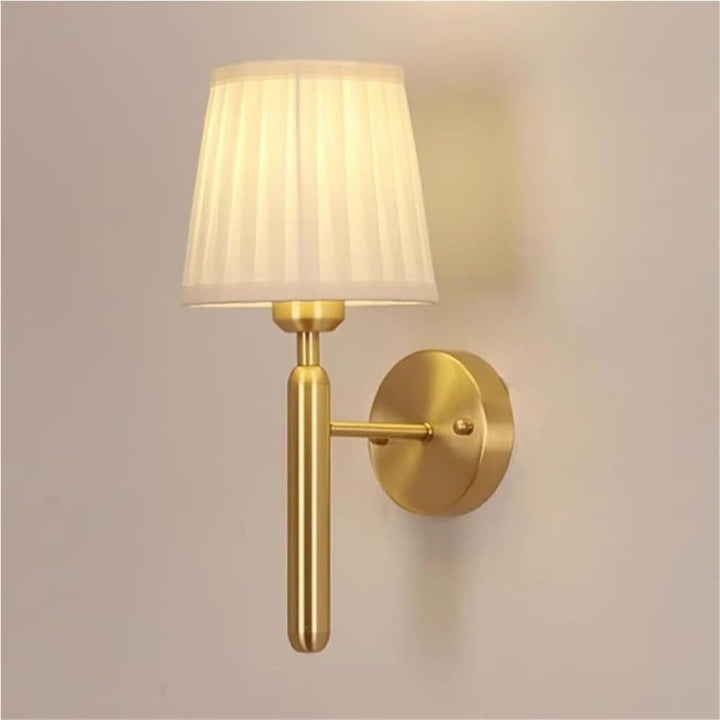 Adjustable Fabric Two-Arm Wall Lamp