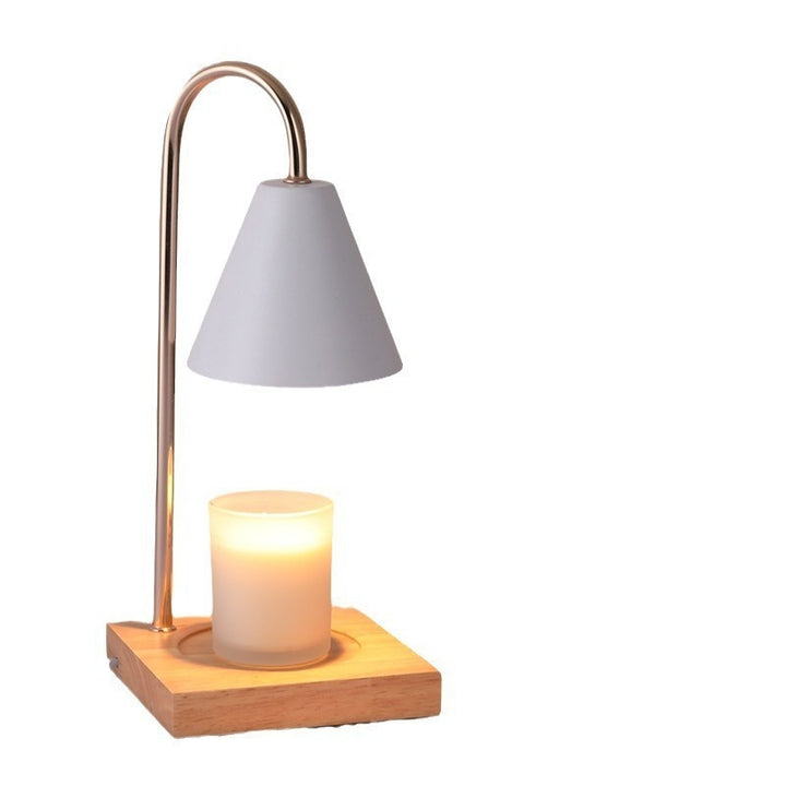 Modern table lamp with candle holder
