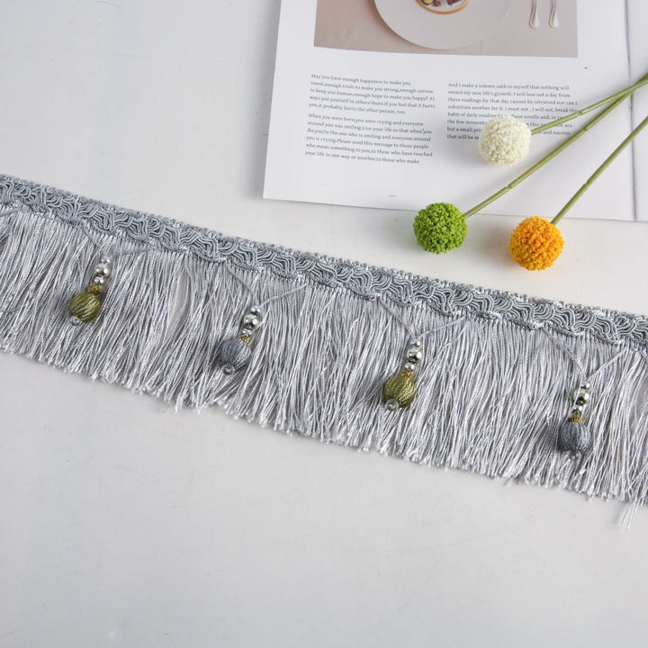 Luxury Fringe Braid with Bead Trim