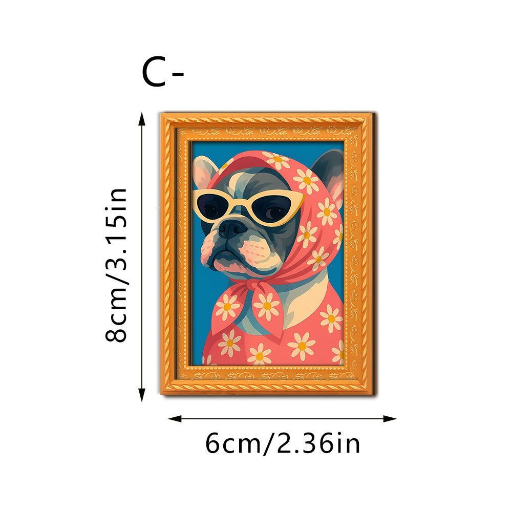 Decorative cat art with futuristic design