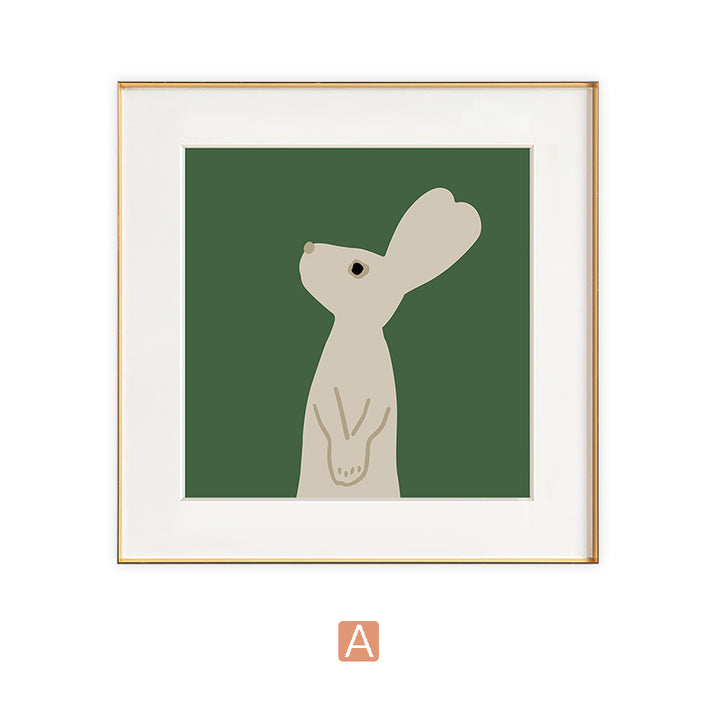 Framed Bear-Themed Art Print