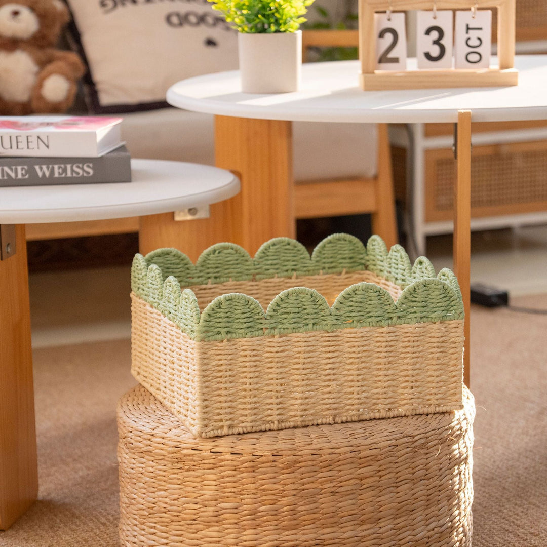 Decorative Scalloped Storage Basket