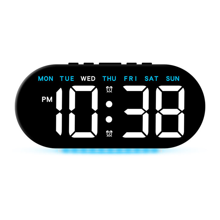 Digital multifunction alarm clock with LED display and alarm function