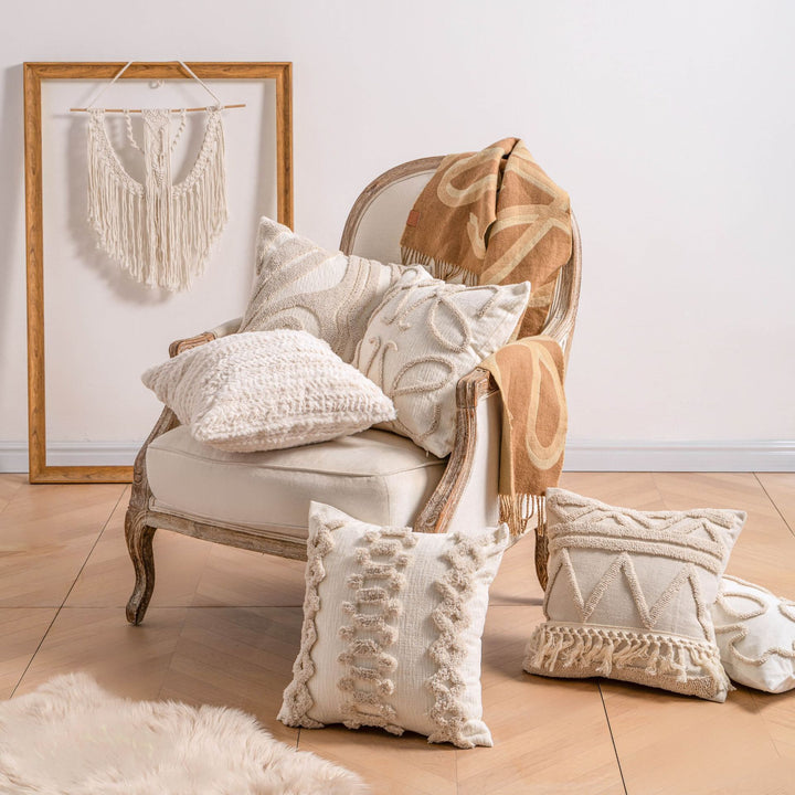 Decorative Textured Throw Pillow