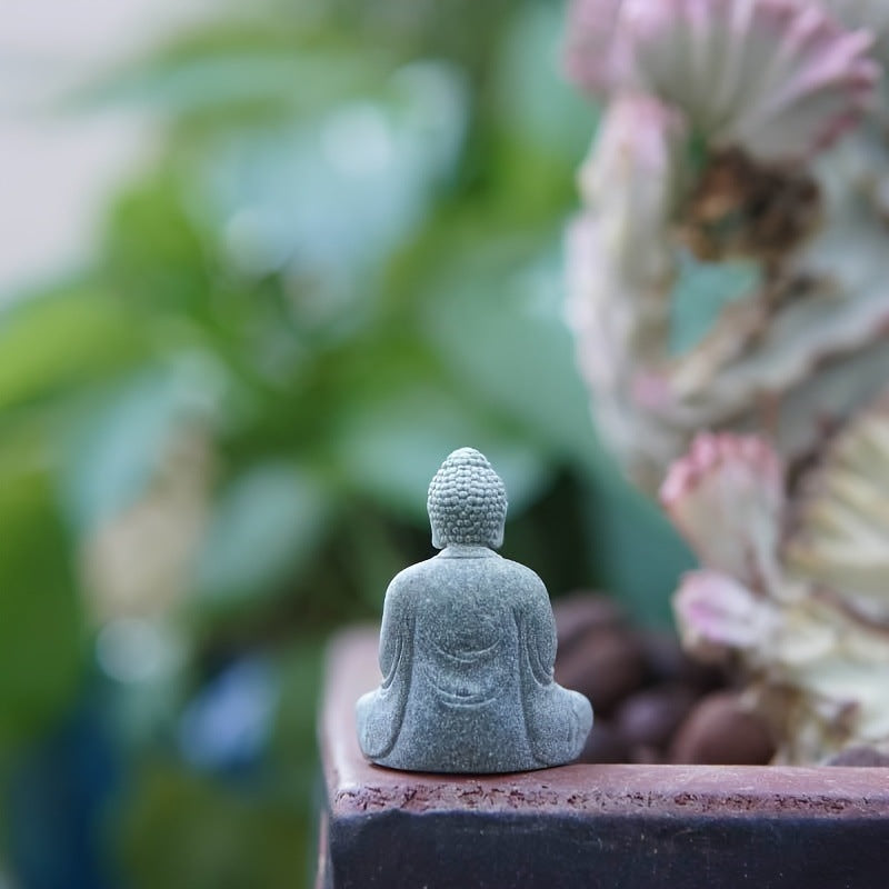 Stone Buddha Figurine