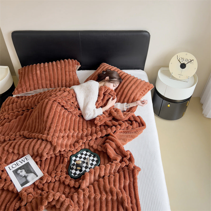 Plush Textured Fleece Blanket