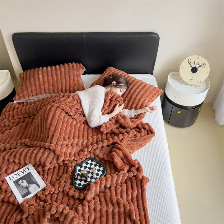 Plush Textured Fleece Blanket