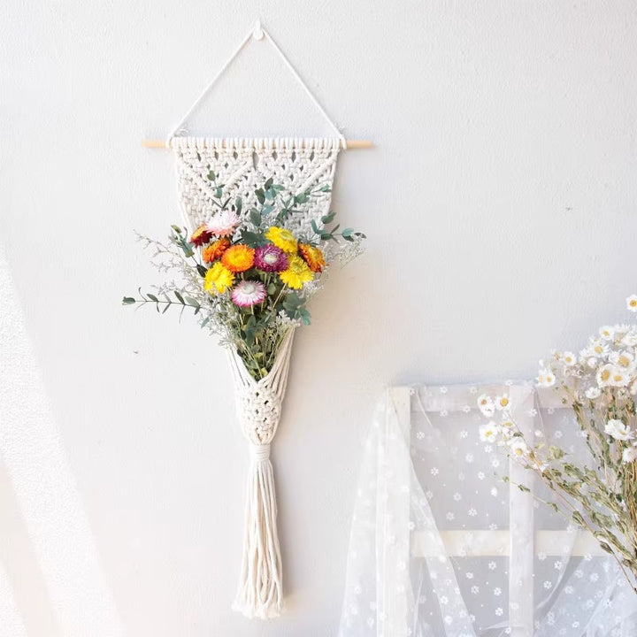 Macrame Wall Hanging with Elegant Fringe Look
