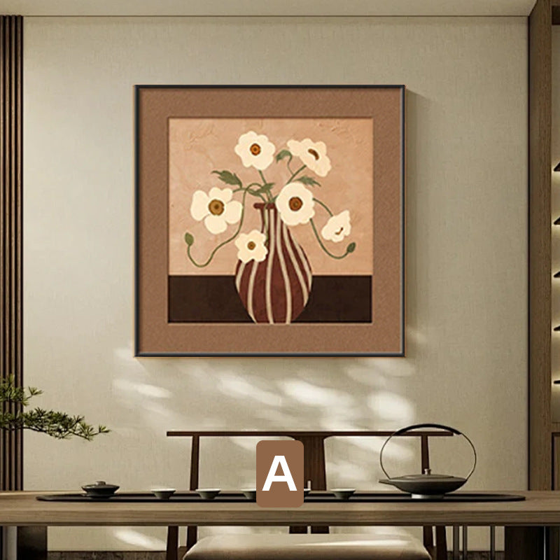 Decorative Framed Nature-Themed Artwork