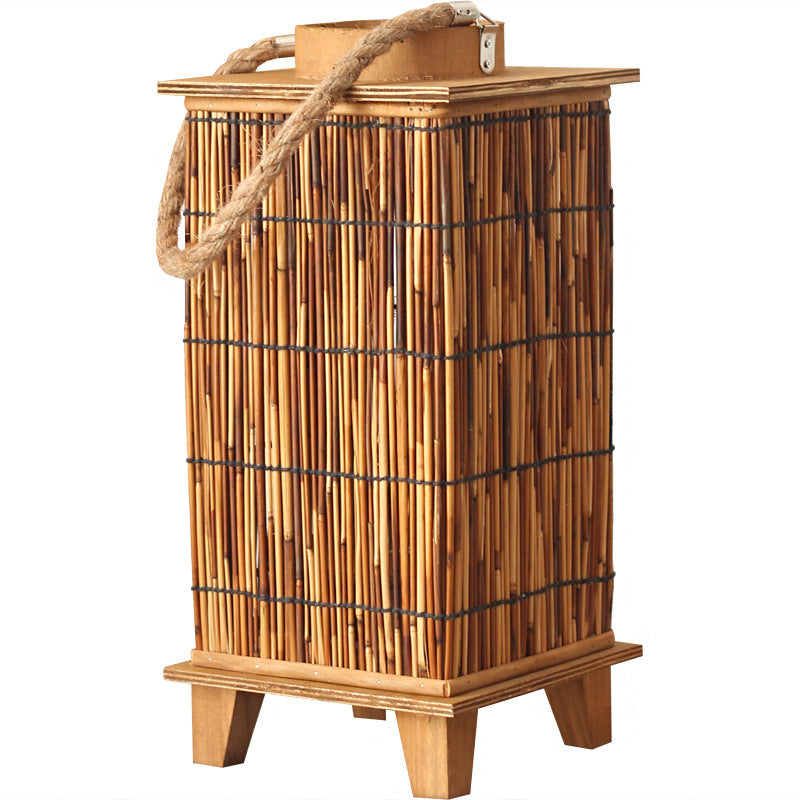 Handcrafted lantern made of natural material