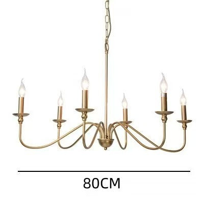 More modern industrial multi-armed minimalist candle holder chandelier pendant light