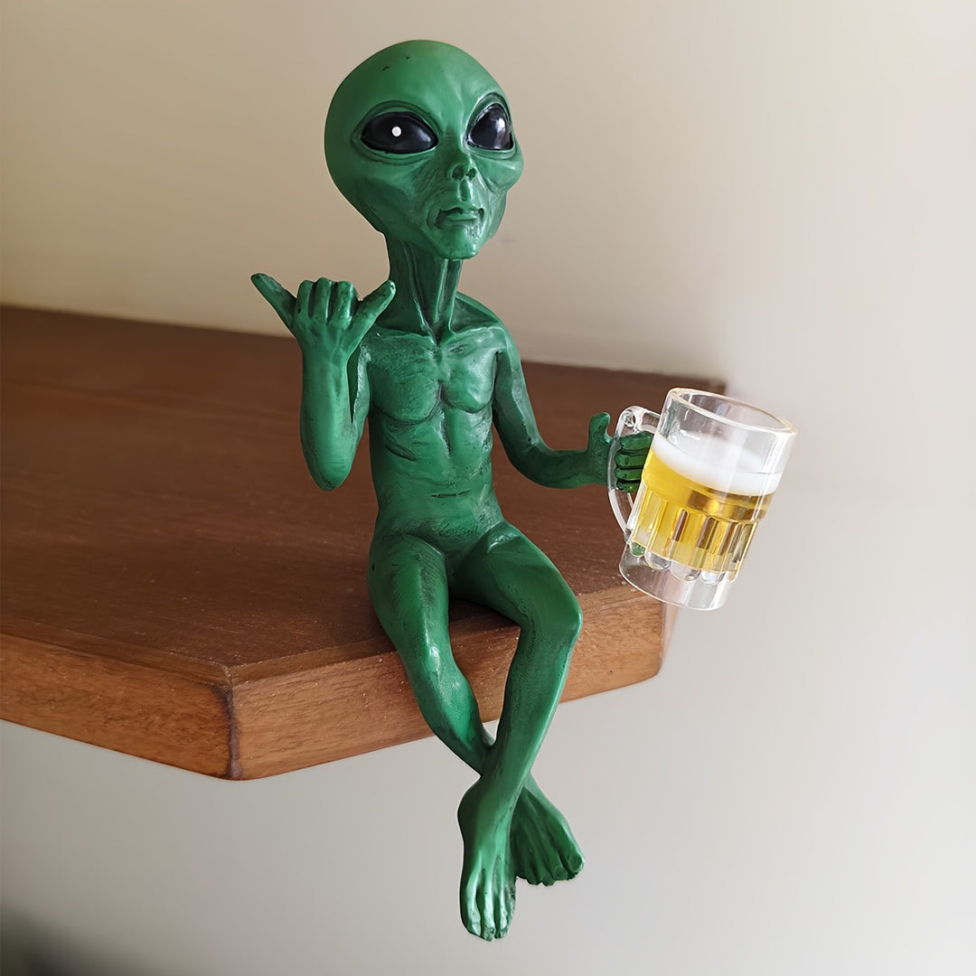Alien Figurine Phone Holder