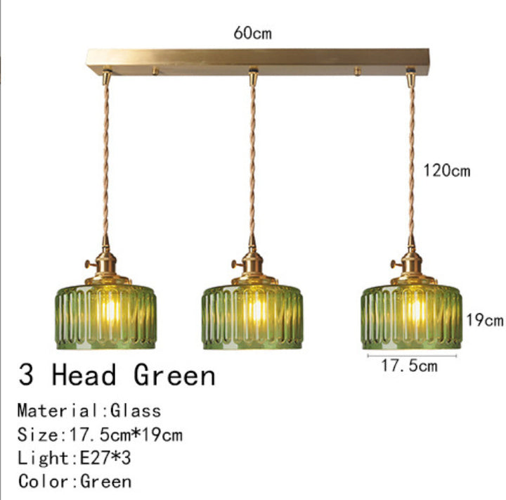 Vintage Glass Pendant Light