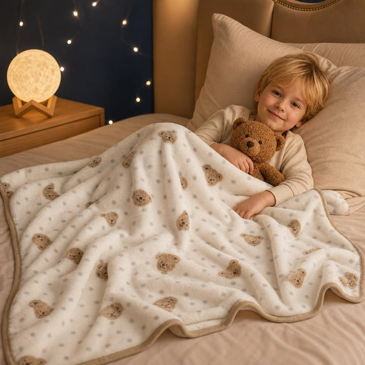 Ultra-Soft Cozy Dot Pattern Blanket