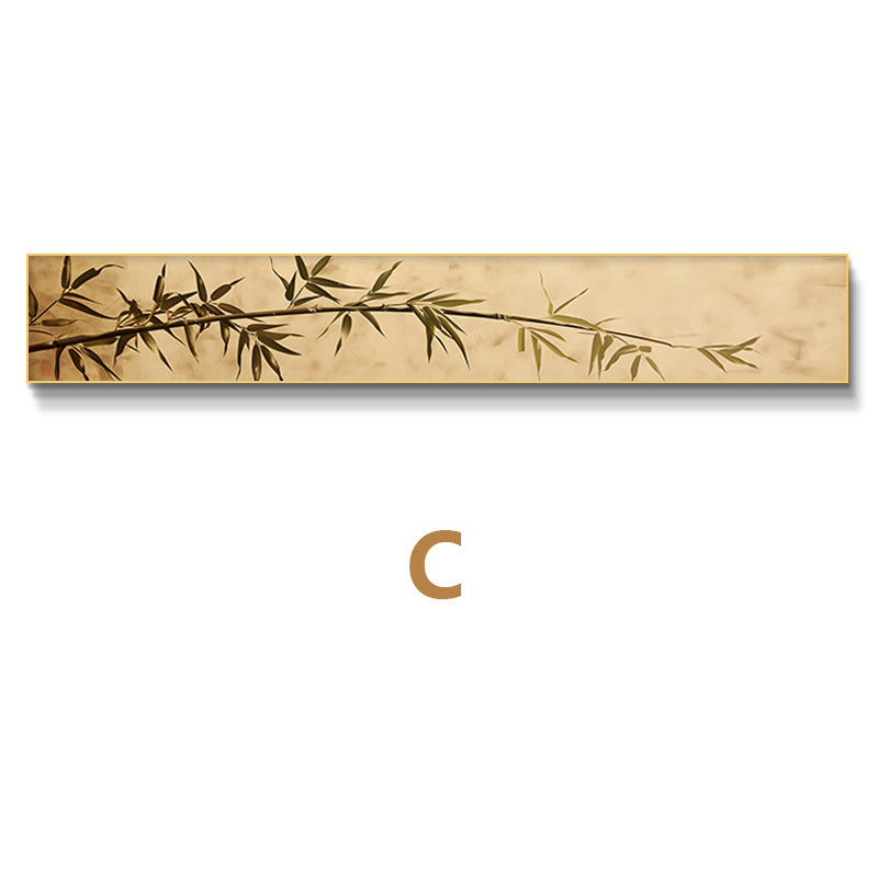 Bamboo-Inspired Horizontal Wall Art