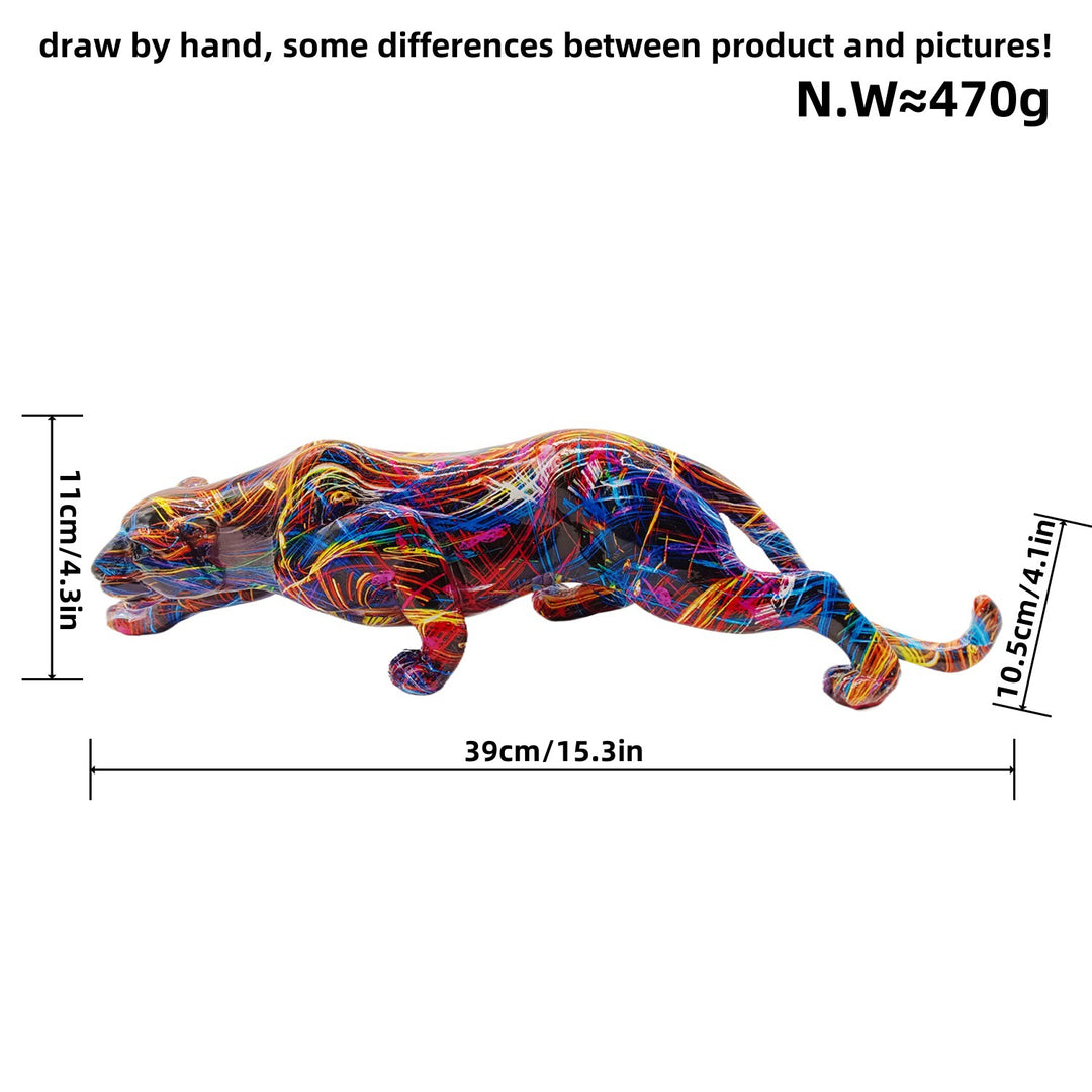 Artful Panther Sculpture made by Hand