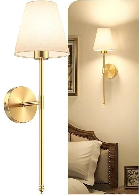 Modern pleated shade wall lamp