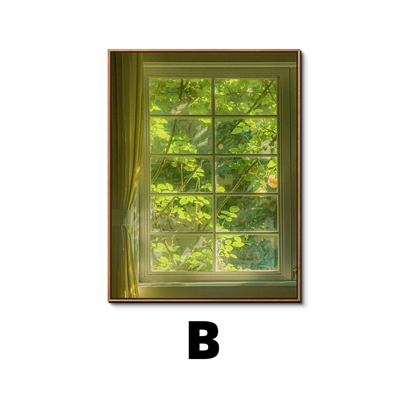 Framed Botanical Window Artwork
