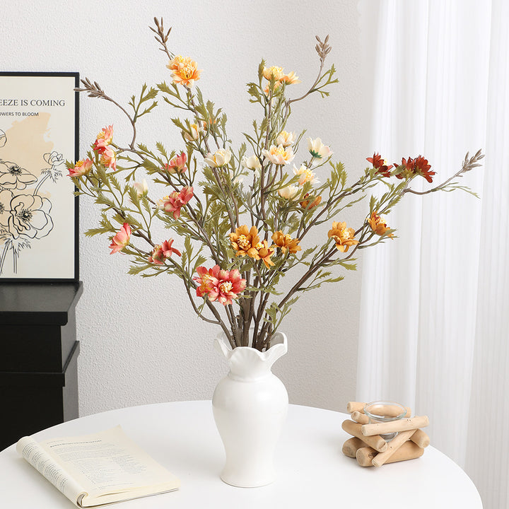 Elegant artificial flower branch with detail-loving blossoms
