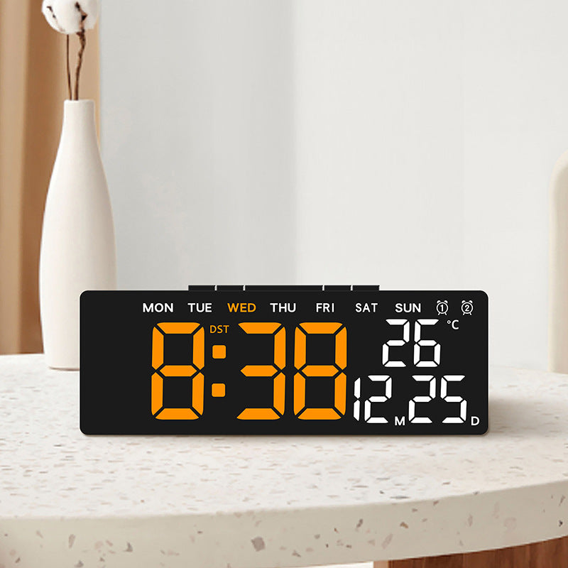 Digital multifunction alarm clock with large display
