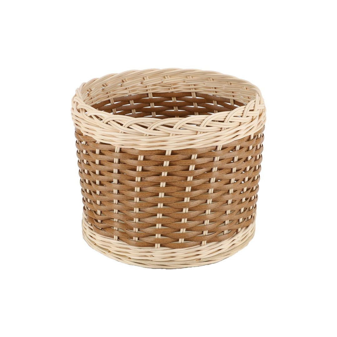 Handcrafted natural material storage basket