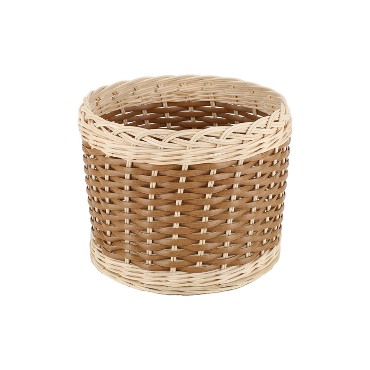 Handcrafted natural material storage basket