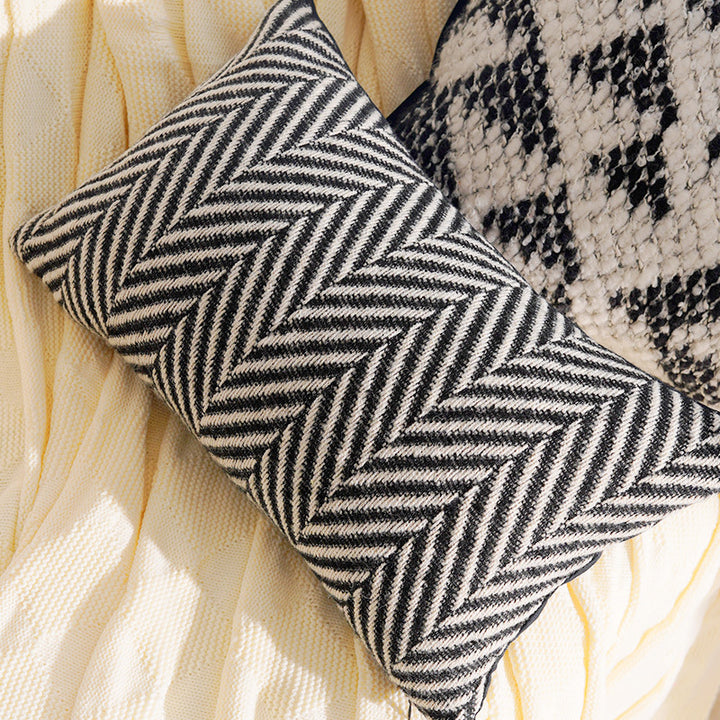 Abstract Textured Throw Pillow
