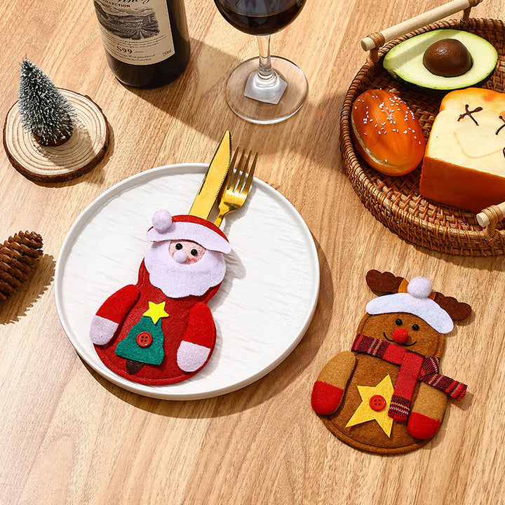 Funny Snowman Cutlery Holder