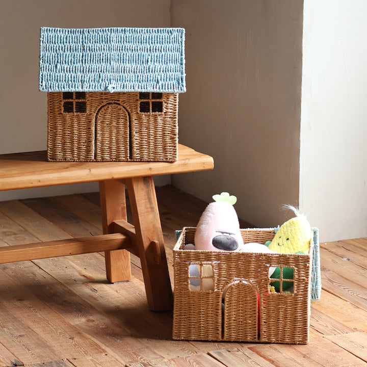 Charming storage basket in house design