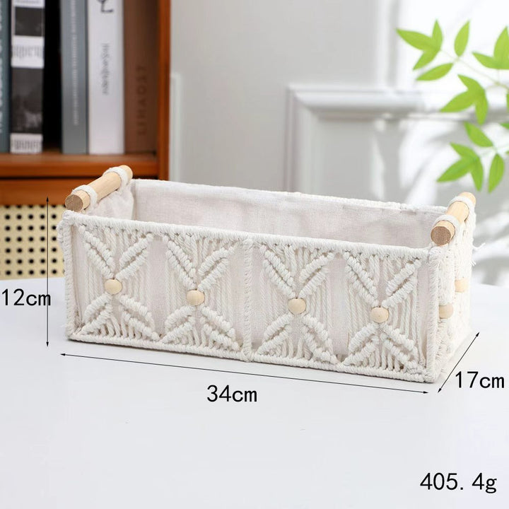 Decorative Macrame Storage Basket